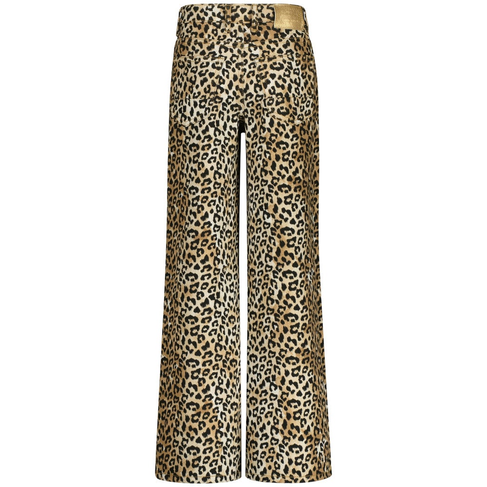 Cassie Leopard Extra Wide Denim Multi Cassie Leopard Extra Wide Denim Multi