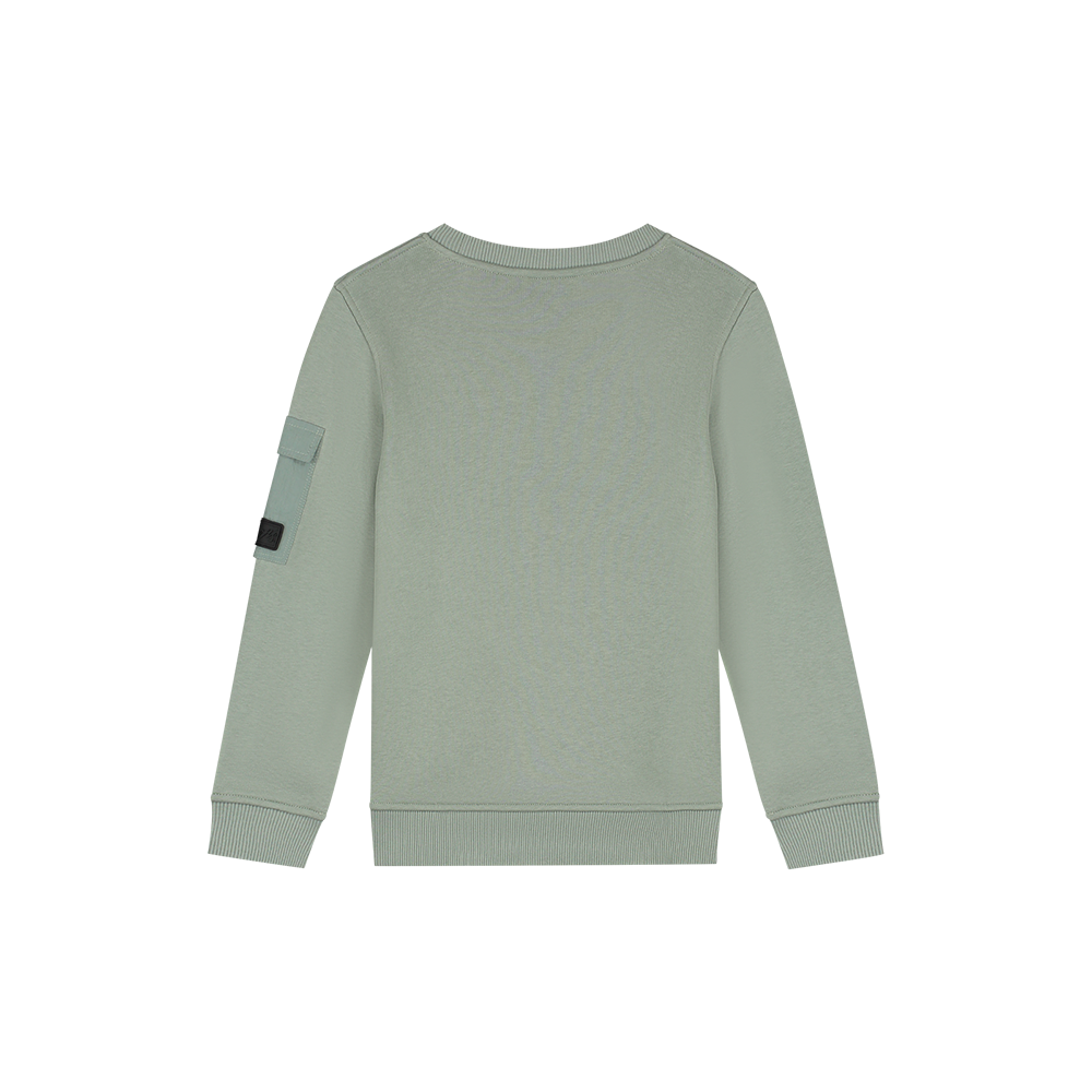 Malelions Junior Nylon Pocket Sweater Groen Malelions Junior Nylon Pocket Sweater Groen