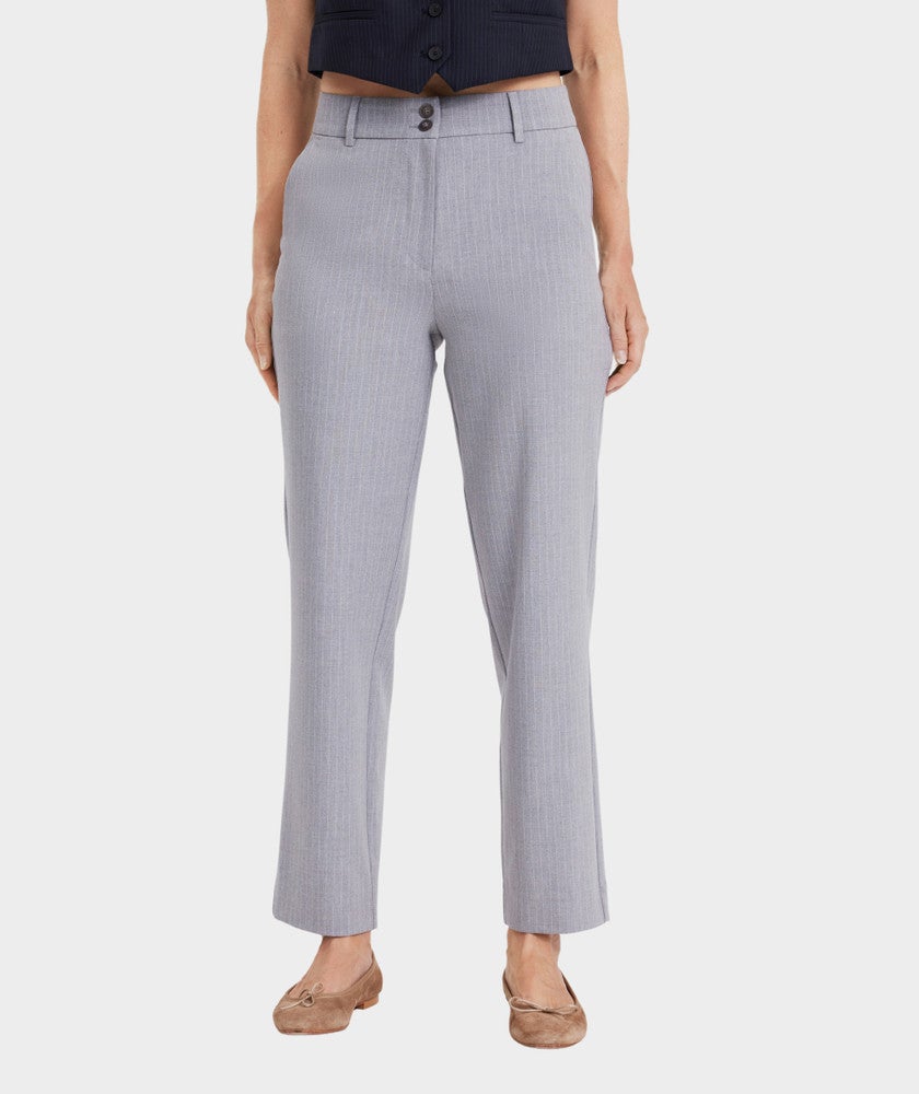 DAPHNEFV 553_GRS LIGHT GREY PINSTRIPE Pants Grijs 2 KL DAPHNEFV 553_GRS LIGHT GREY PINSTRIPE Pants Grijs 2 KL