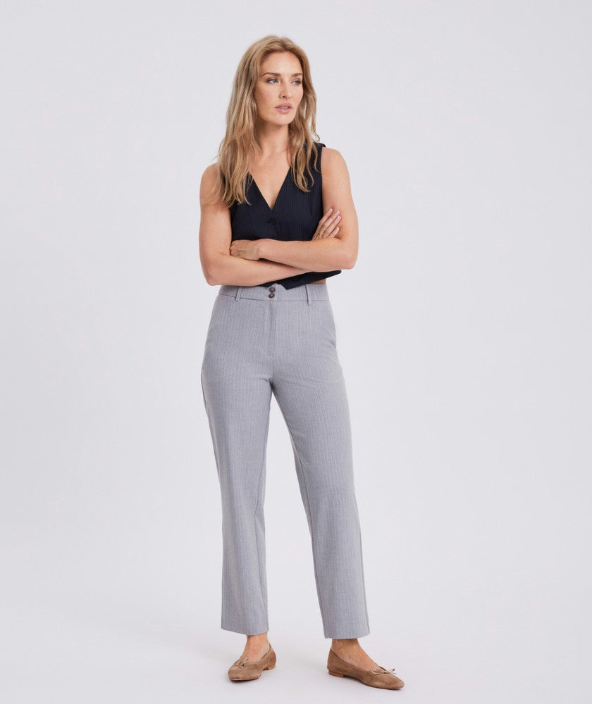 DAPHNEFV 553_GRS LIGHT GREY PINSTRIPE Pants Grijs 2 KL DAPHNEFV 553_GRS LIGHT GREY PINSTRIPE Pants Grijs 2 KL