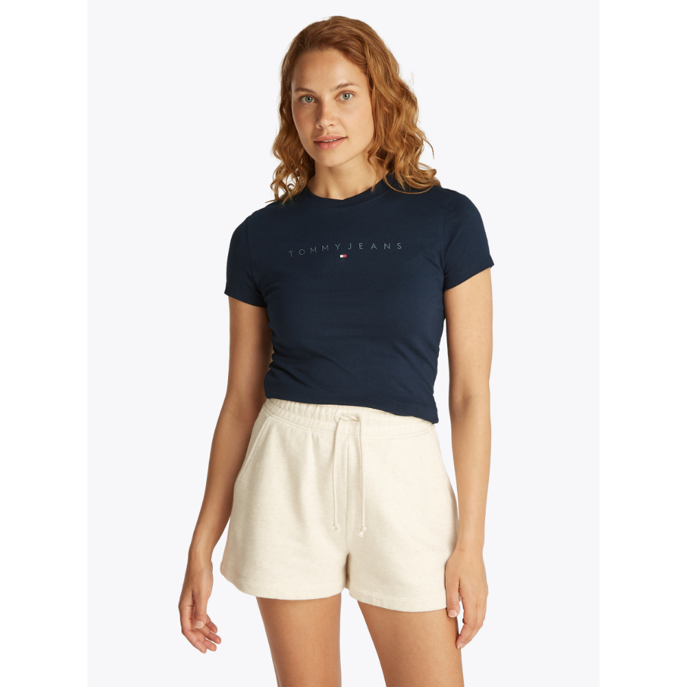 TJW Slim Tonal Linear Tee Ext Donker Blauw TJW Slim Tonal Linear Tee Ext Donker Blauw