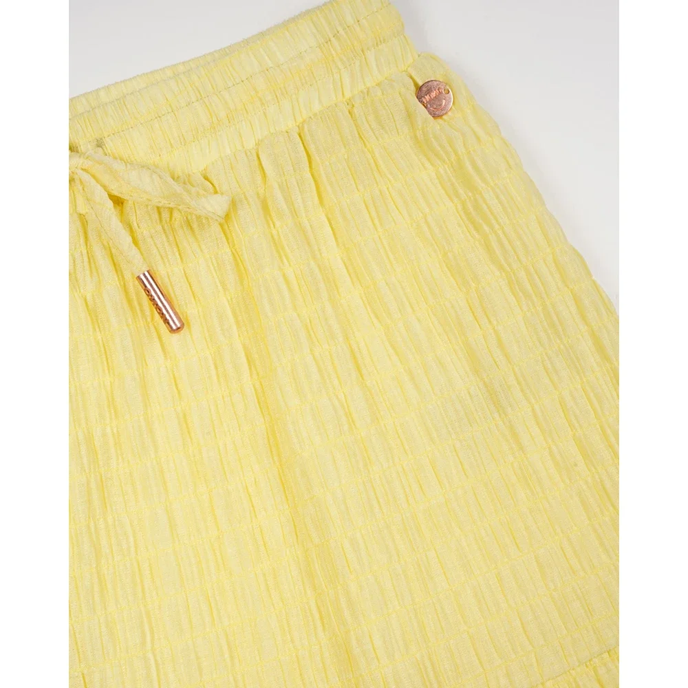 Nael Maxi Seersucker skirt Geel Nael Maxi Seersucker skirt Geel