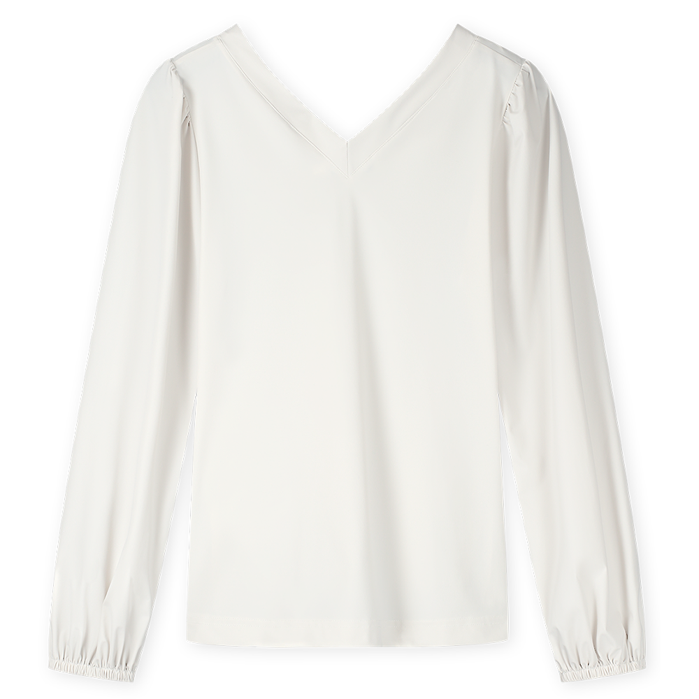 Top V-Neck Transfer Grijs Top V-Neck Transfer Grijs