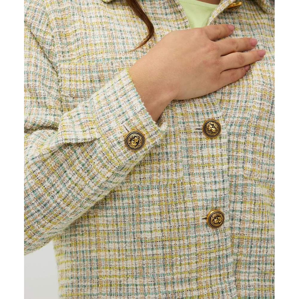 Jacket tweed fancy button Multi Jacket tweed fancy button Multi