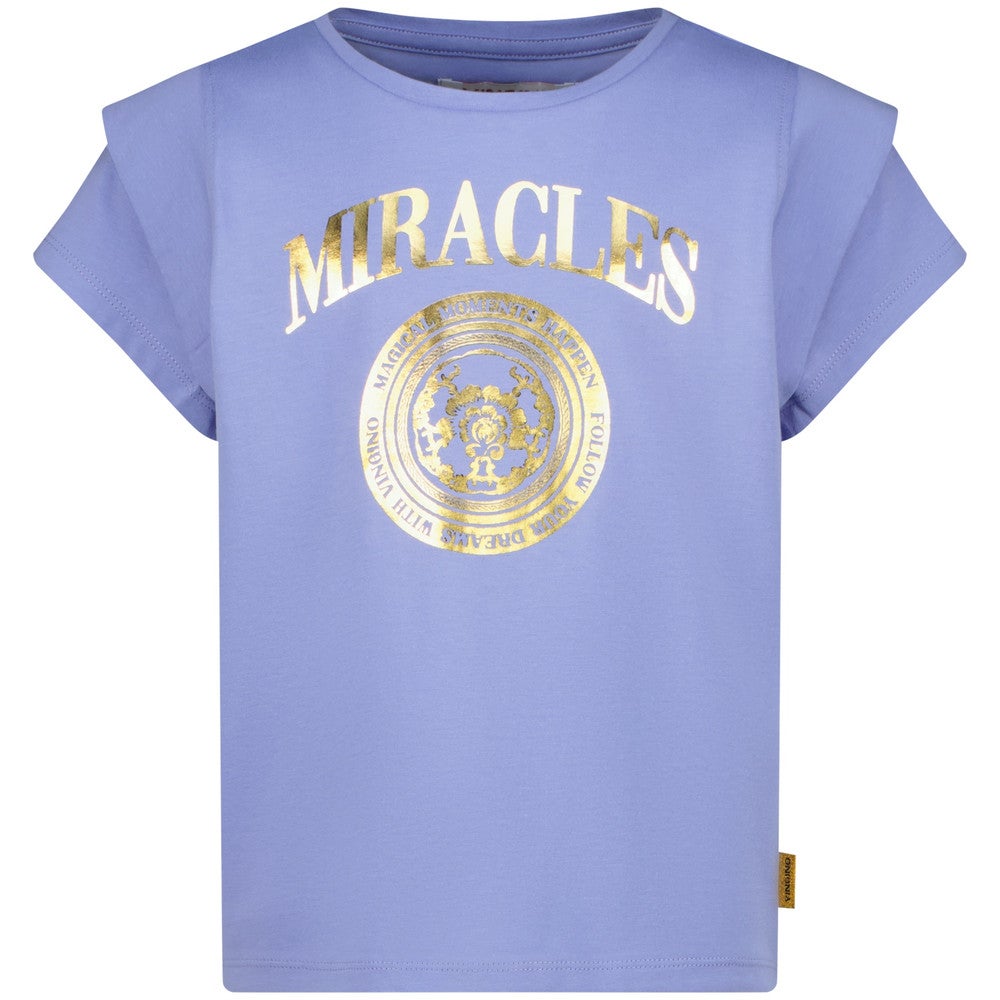 Haze Tee Goldprint Paars Haze Tee Goldprint Paars