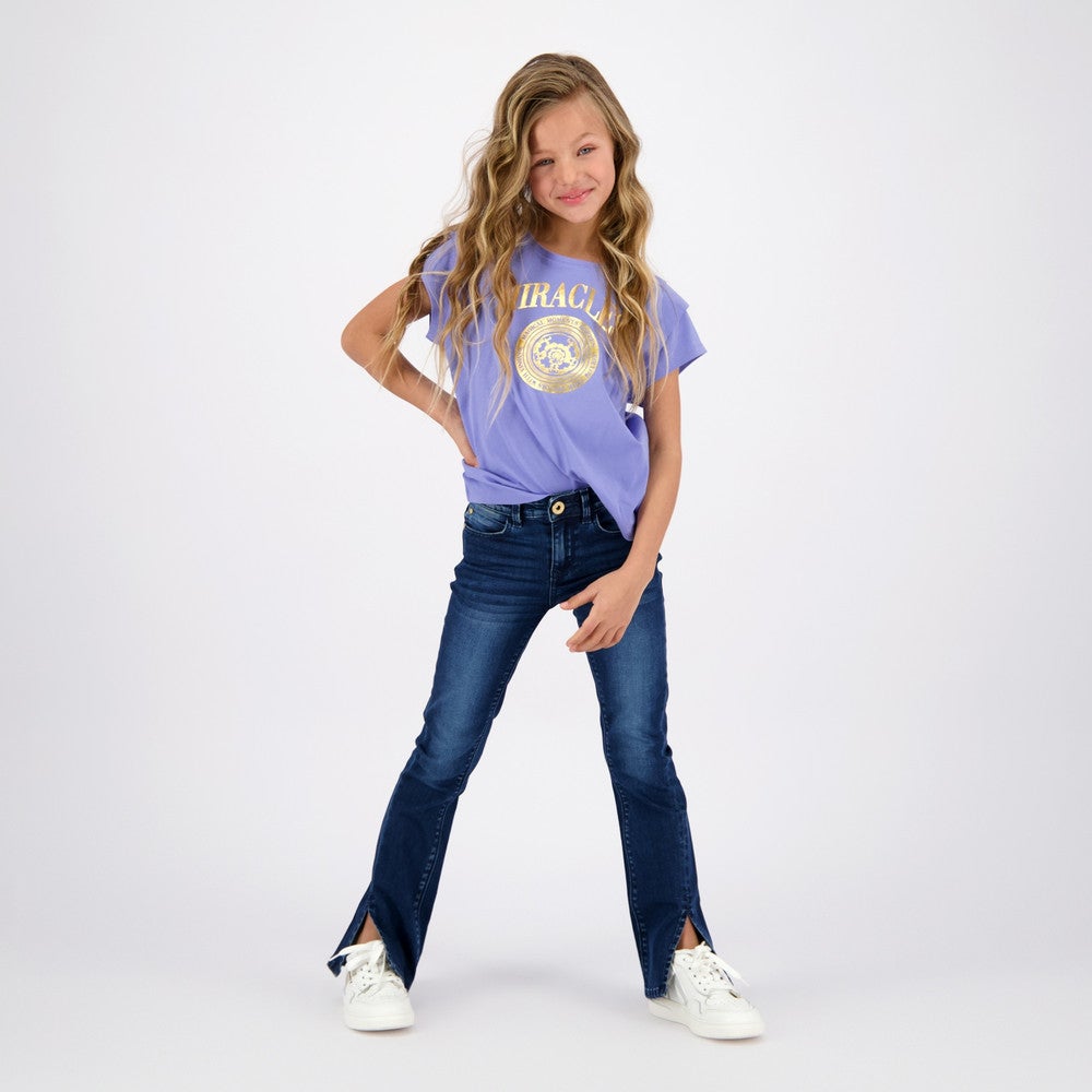 Haze Tee Goldprint Paars Haze Tee Goldprint Paars