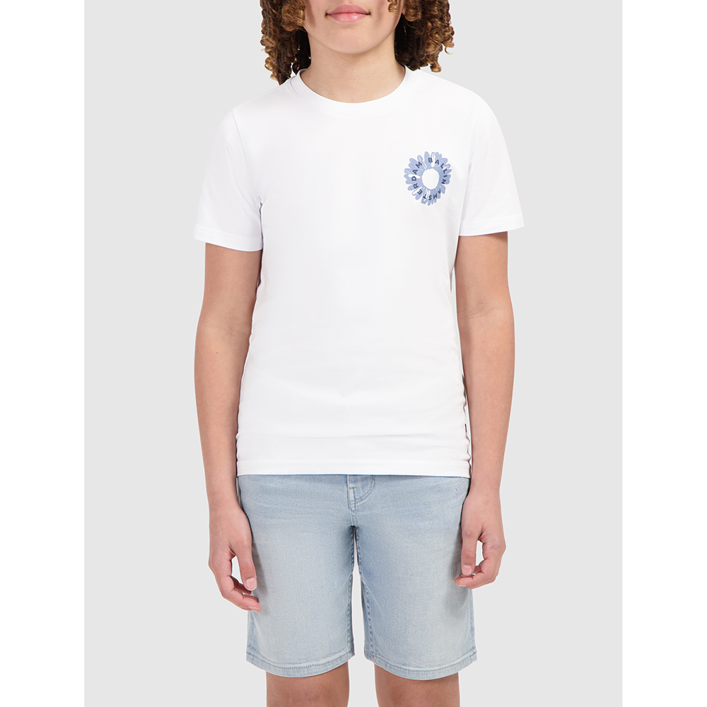 Regular fit Crewneck SS T-shirts Flower Circle Wit 1 Regular fit Crewneck SS T-shirts Flower Circle Wit 1