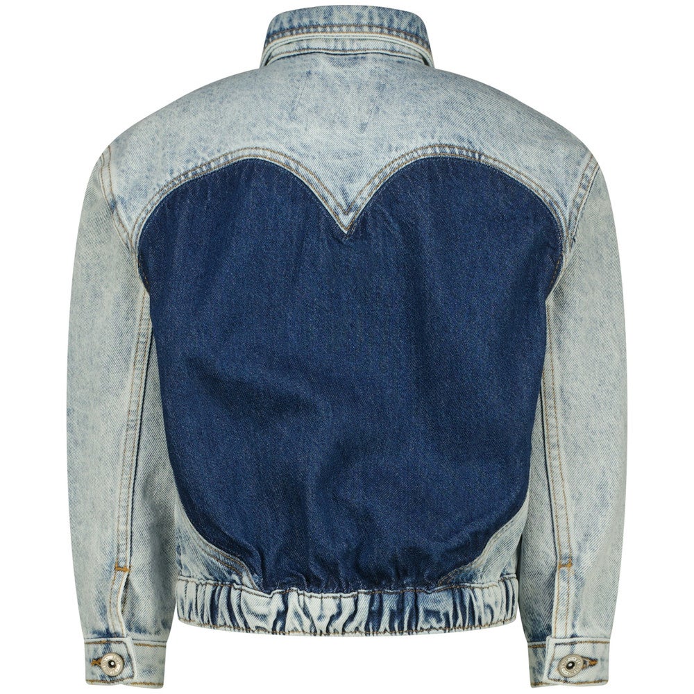 Tori Heart Denim Jacket Licht Blauw Tori Heart Denim Jacket Licht Blauw
