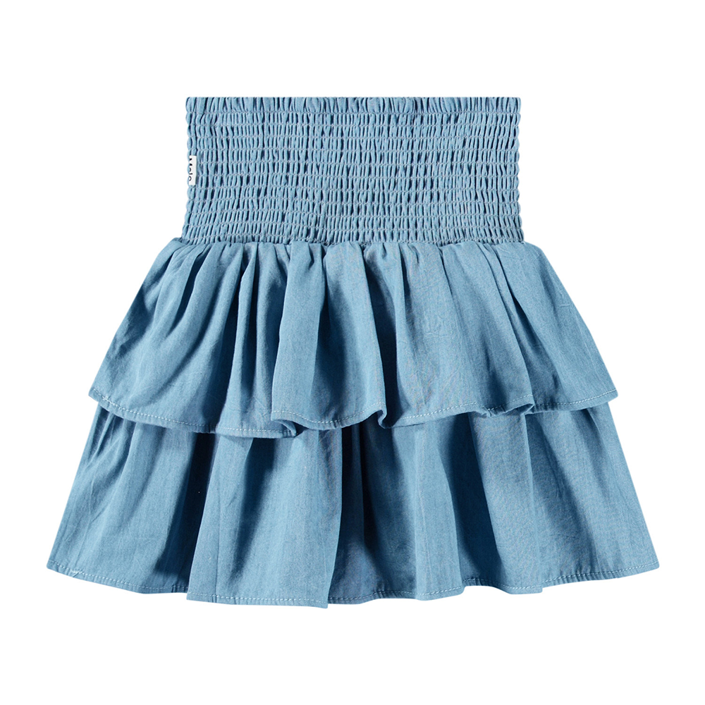 Bonita Smocked Skirt Blauw Bonita Smocked Skirt Blauw