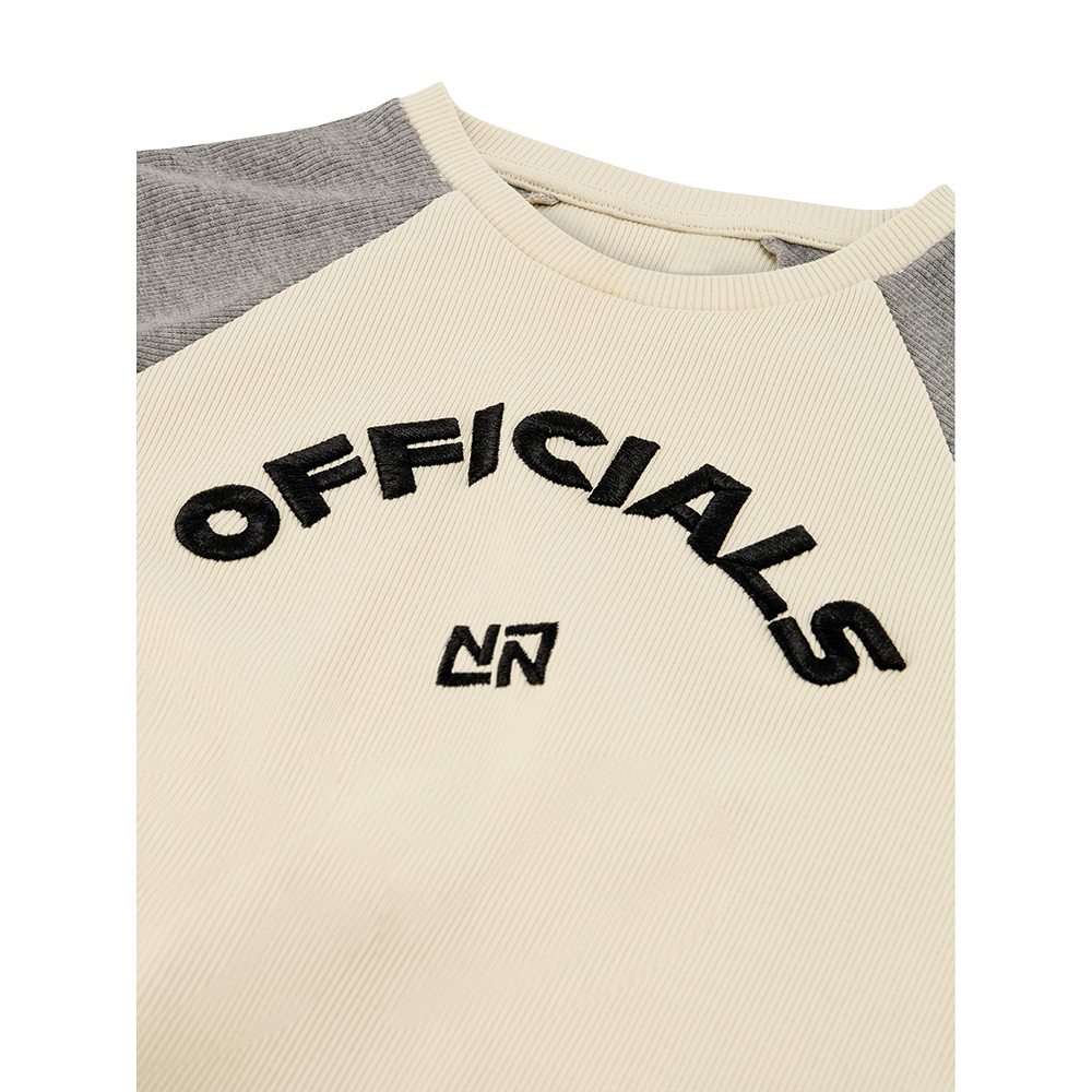 Officials Raglan Rib Top Beige Officials Raglan Rib Top Beige