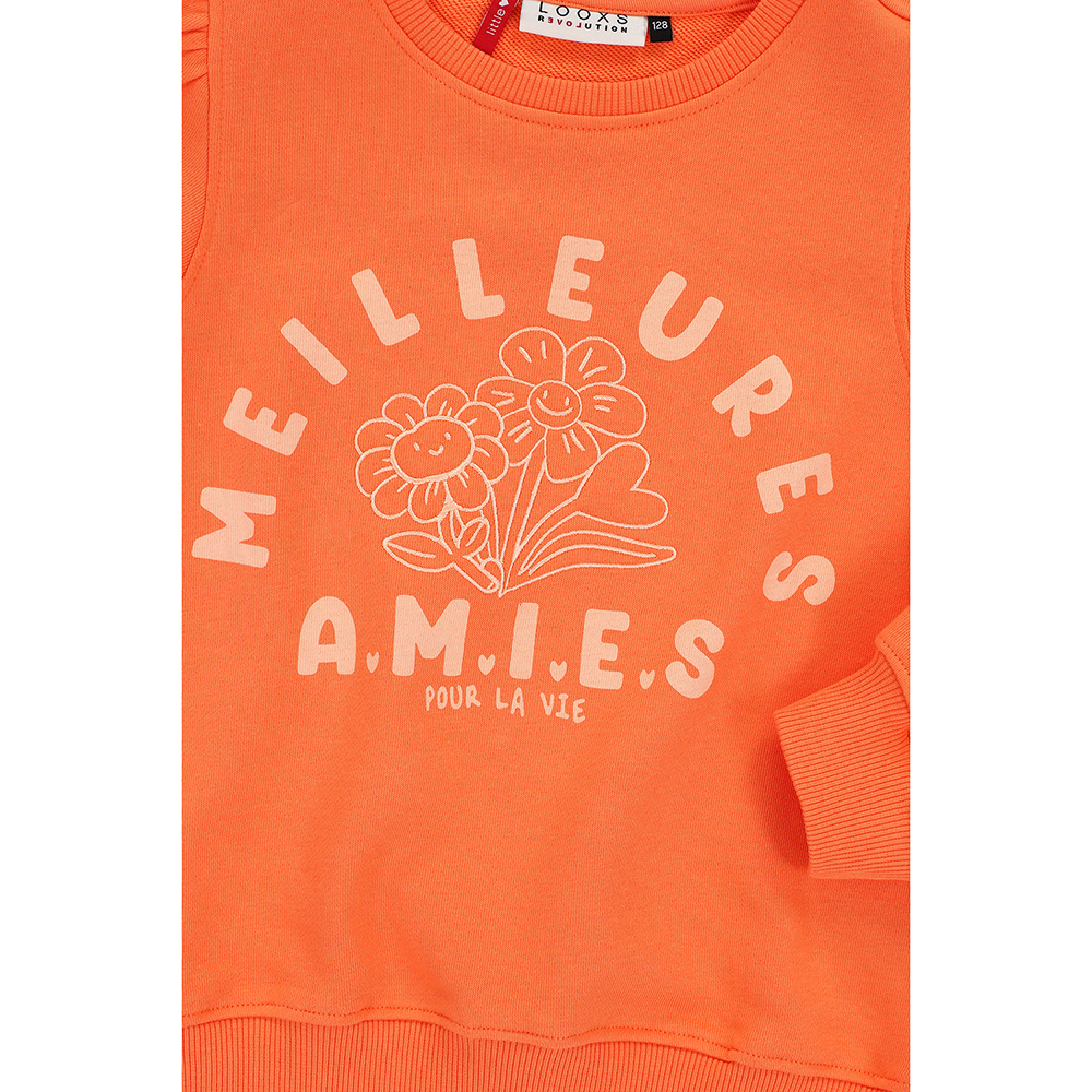 Little Sweater Fleurs Oranje Little Sweater Fleurs Oranje