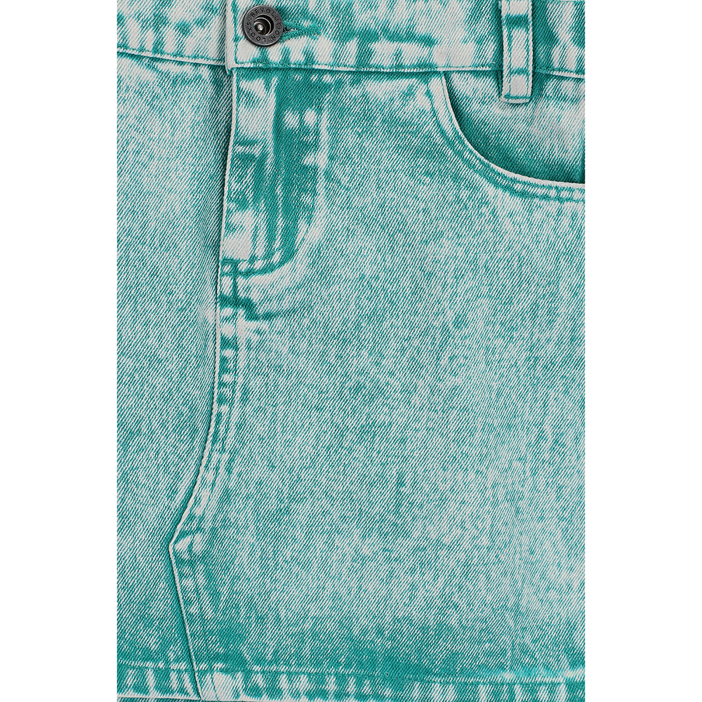Skirt Coloured Denim Groen Skirt Coloured Denim Groen
