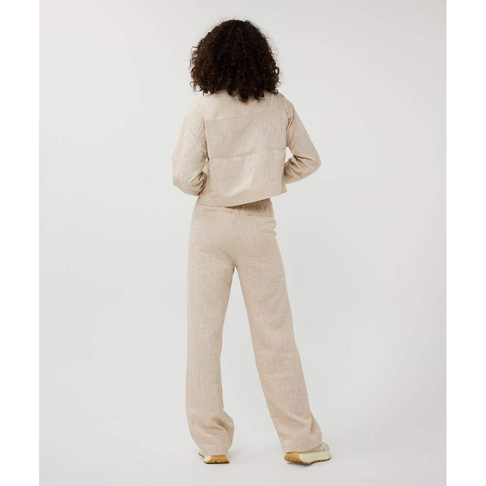 Trousers wide jacquard Beige Trousers wide jacquard Beige