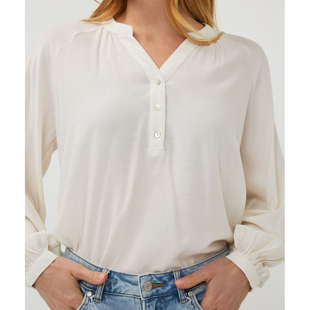 Blouse R-neck raglan Wit 1 Blouse R-neck raglan Wit 1