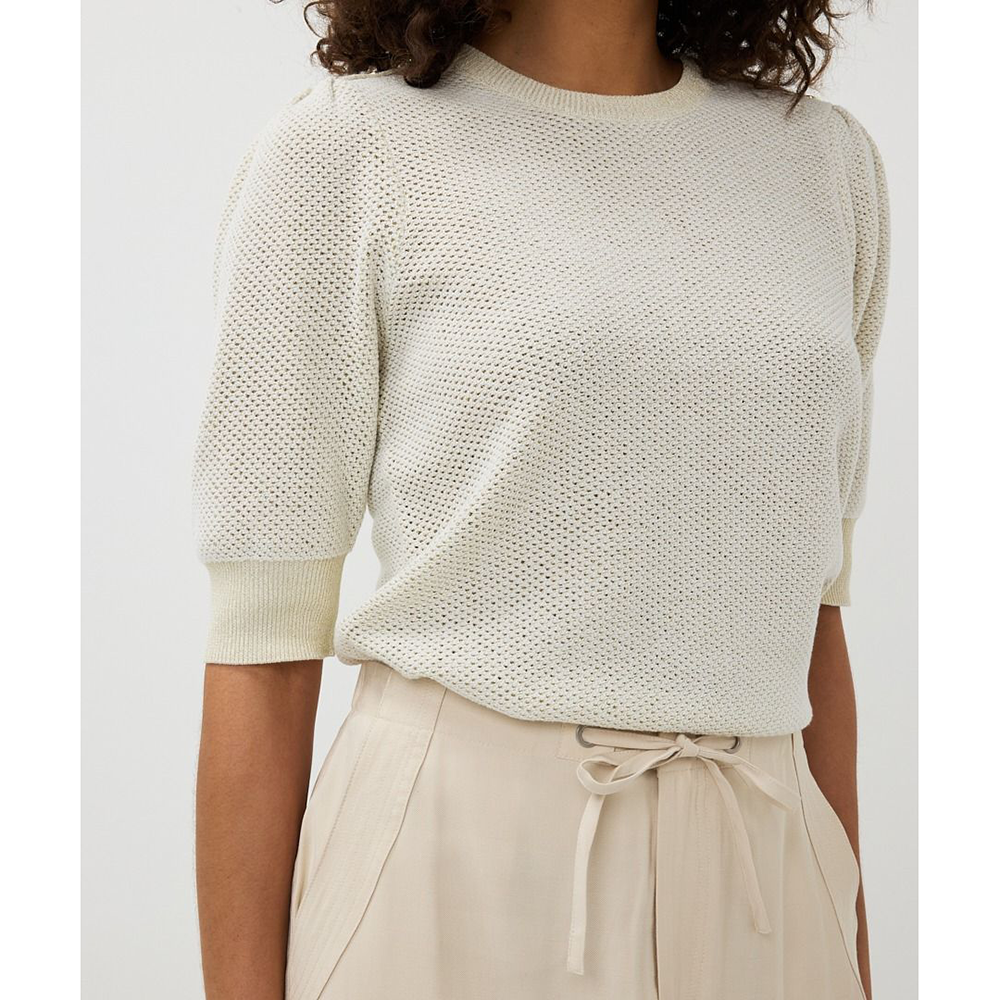 Sweater s/slve gathering Beige Sweater s/slve gathering Beige