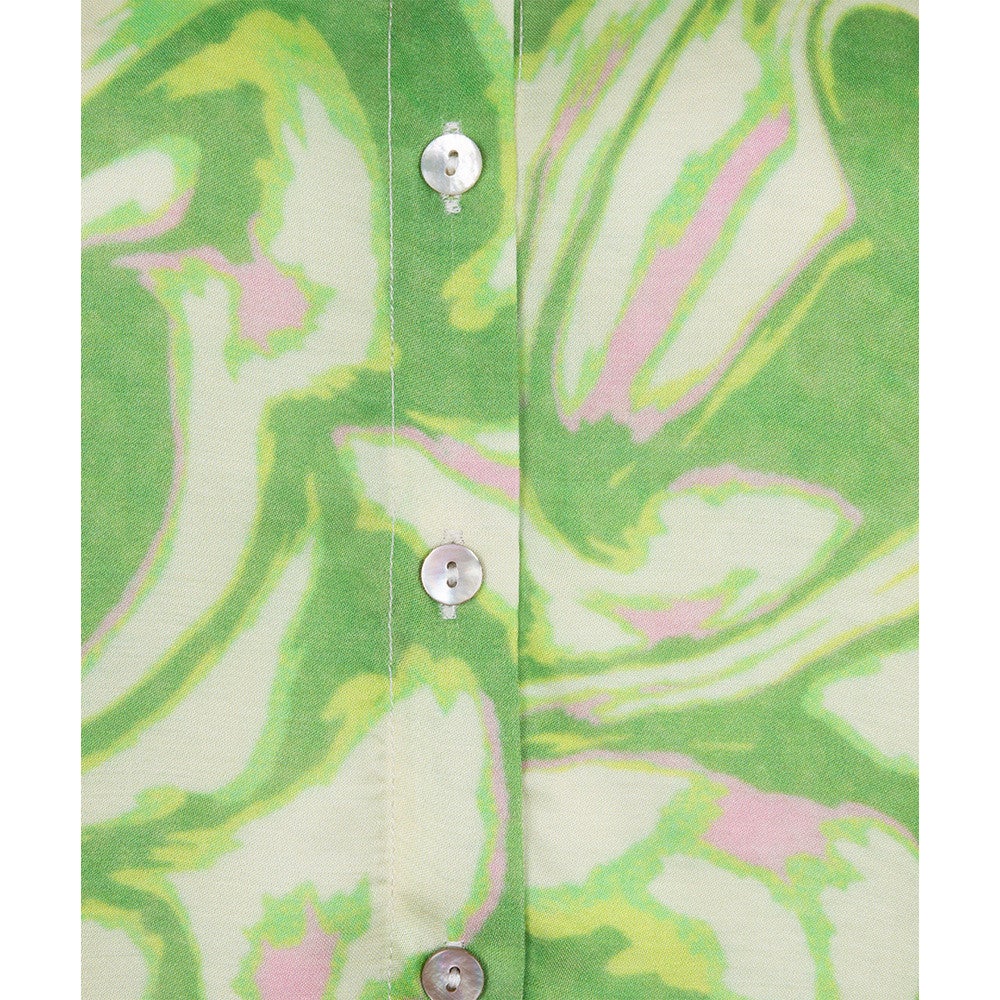 Blouse basic Floral Treasure Groen Blouse basic Floral Treasure Groen