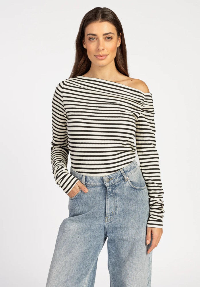 LUMIA STRIPE PES 202 T-shirt Off White LUMIA STRIPE PES 202 T-shirt Off White