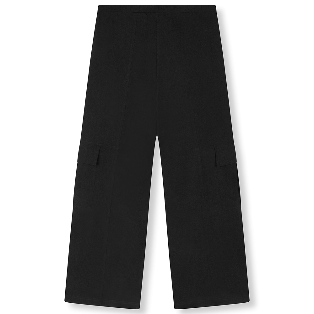 Ladies Woven Cargo Pants Nevada Zwart 1 Ladies Woven Cargo Pants Nevada Zwart 1