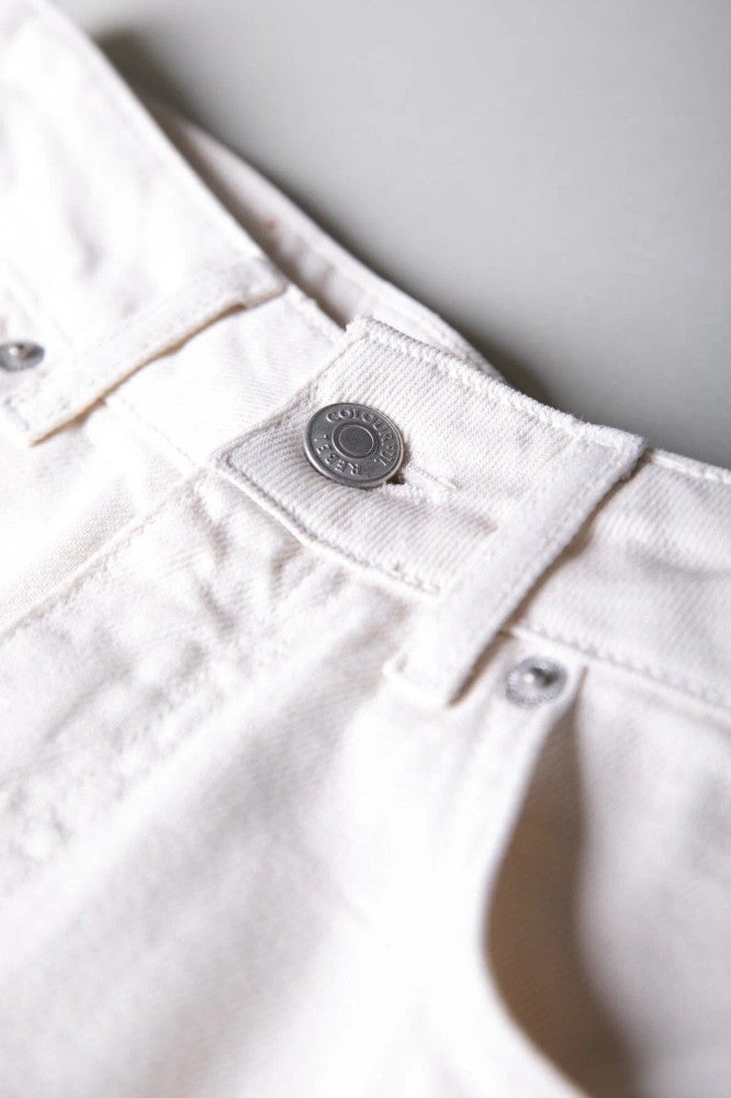 Gaias High Rise Wide Leg Denim Pants Off White Gaias High Rise Wide Leg Denim Pants Off White