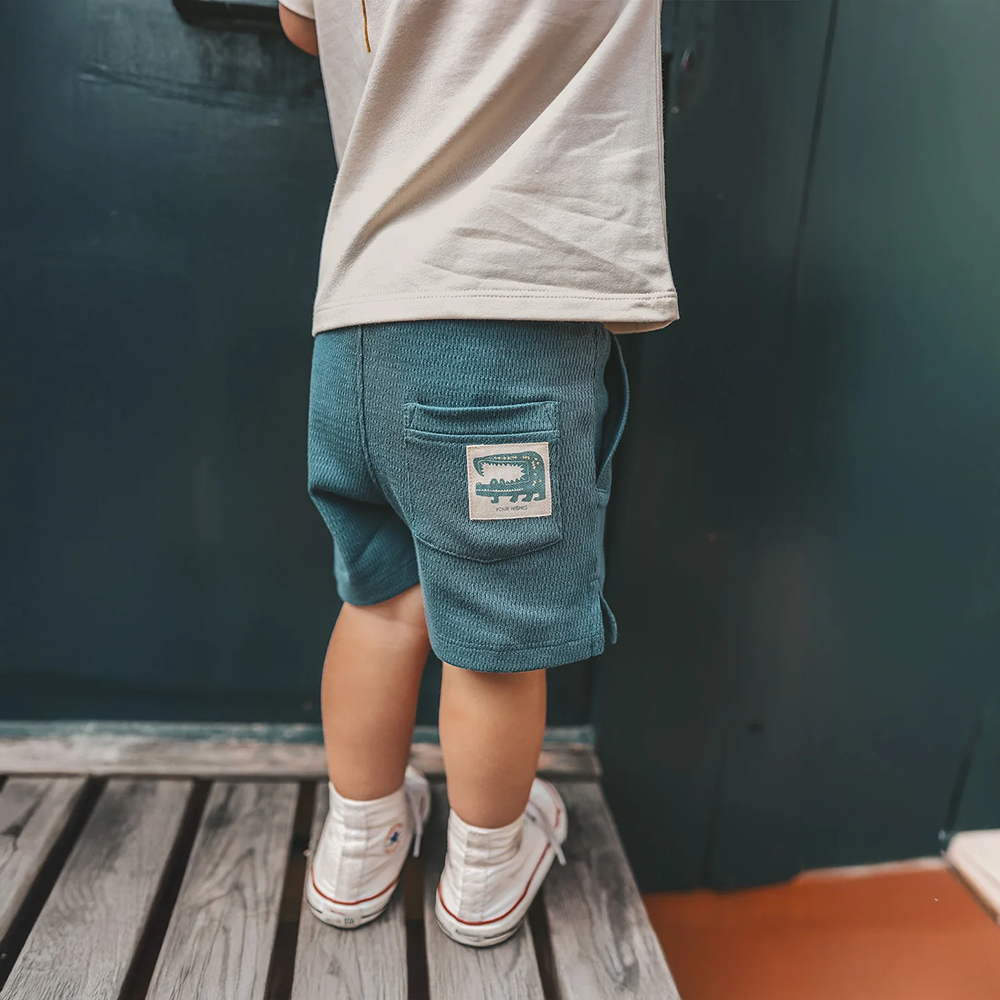 Stagger Solid Shorts Blauw Stagger Solid Shorts Blauw