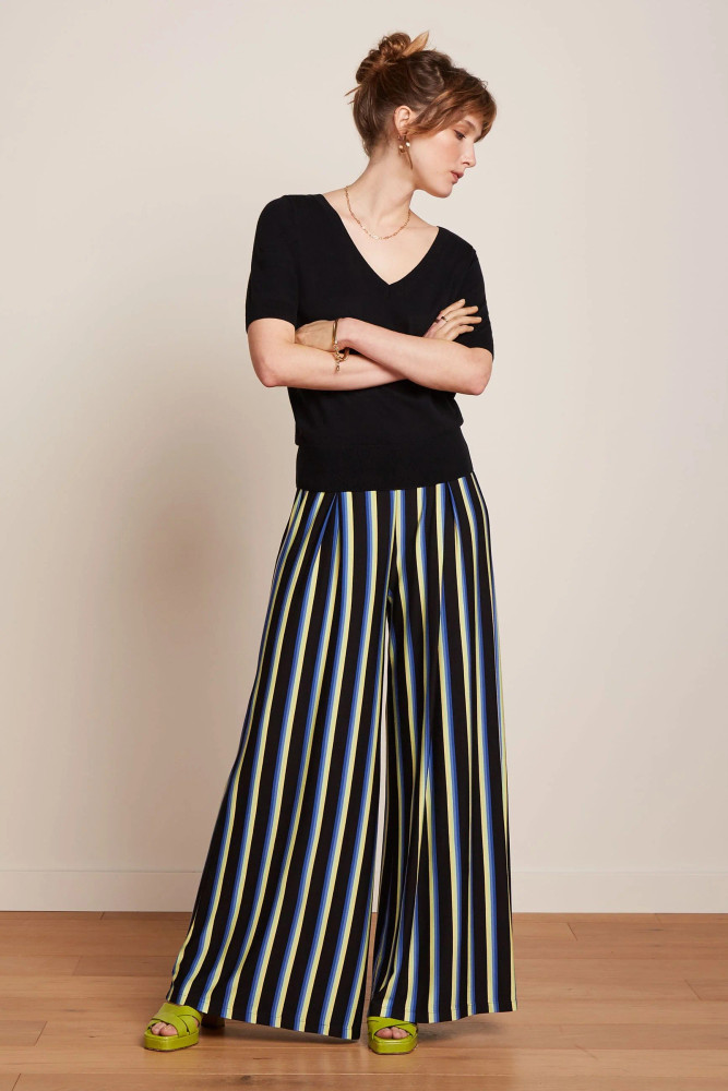 Antonia Pants Embla Stripe Zwart 1 Antonia Pants Embla Stripe Zwart 1