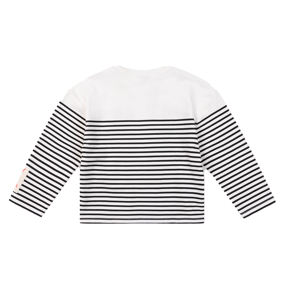 kids knitted striped The label sweater Wit 1 kids knitted striped The label sweater Wit 1