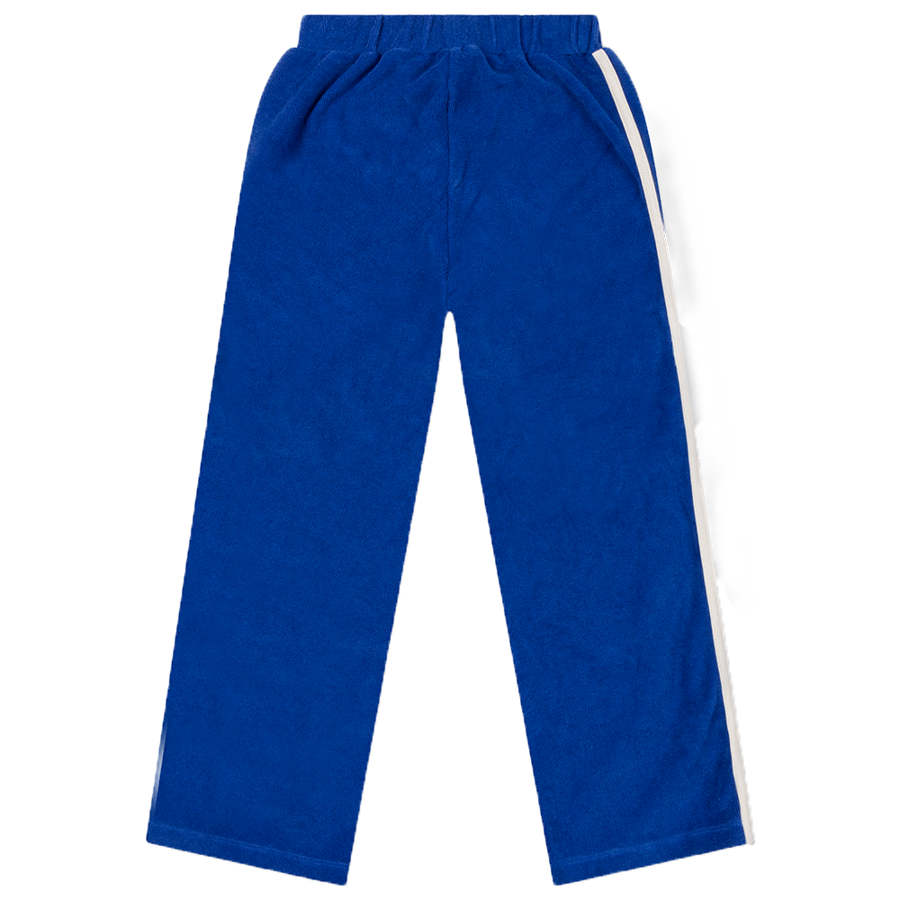 kids knitted terry pants Blauw kids knitted terry pants Blauw