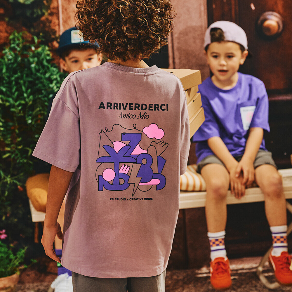 Armando Tee Arriverderci Paars Armando Tee Arriverderci Paars