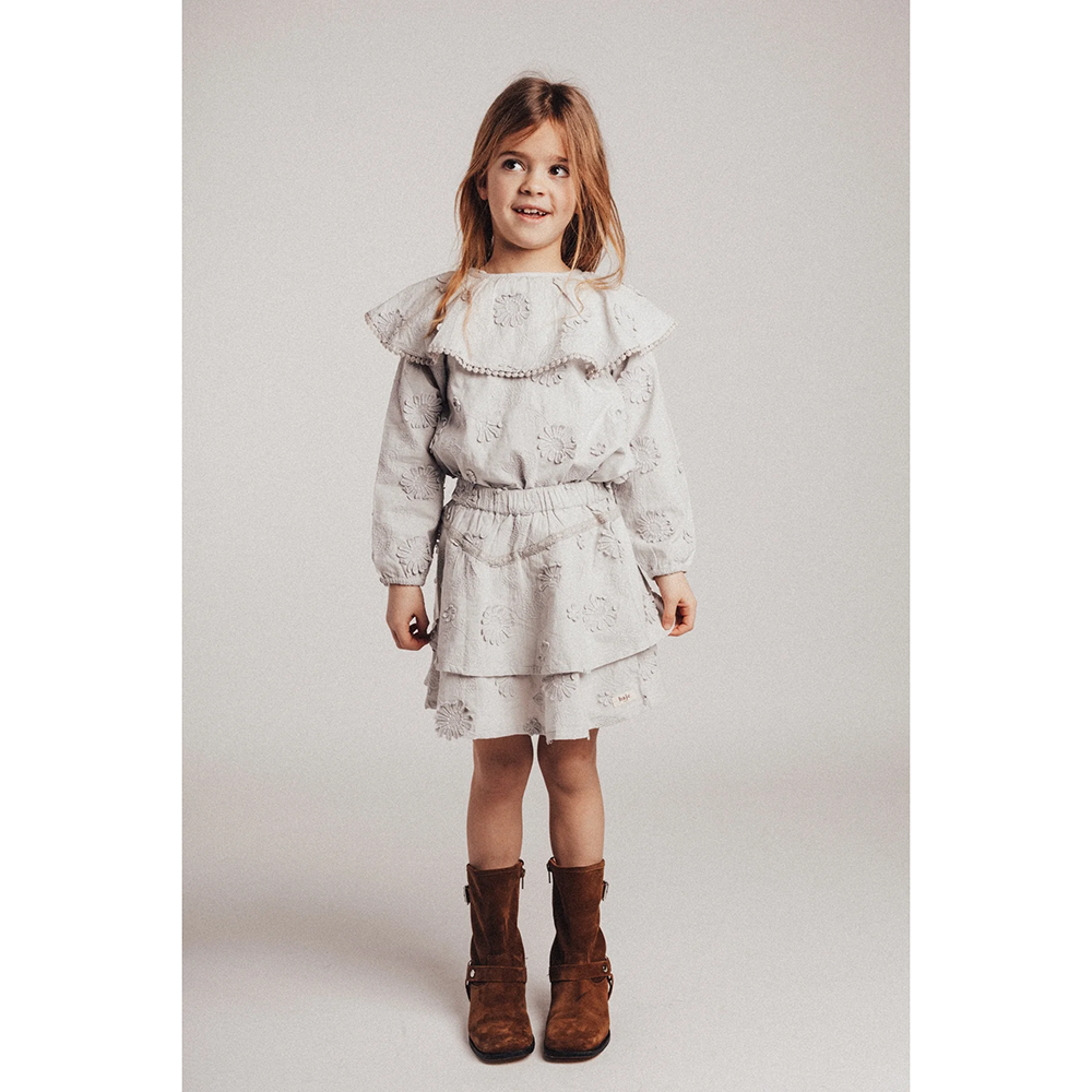 Flor Blouse Woven Licht Blauw Flor Blouse Woven Licht Blauw