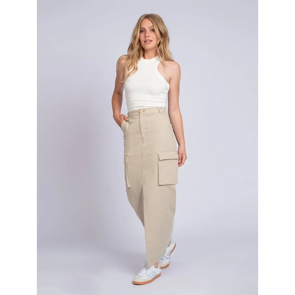 Itu Midi Skirt Beige Itu Midi Skirt Beige