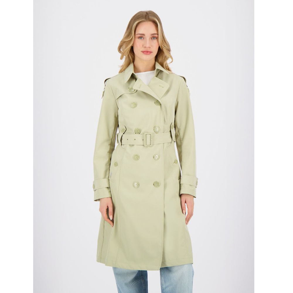 Trenchcoat long Zand Trenchcoat long Zand