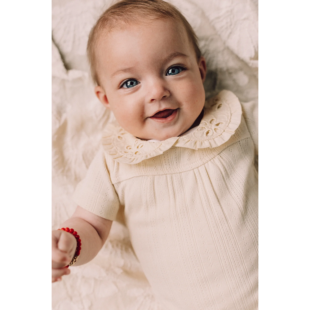 Yuul Jersey Pointelle Bodysuit Ecru Yuul Jersey Pointelle Bodysuit Ecru