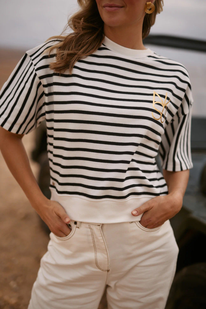 Lotte Pullover Stripe Blauw Lotte Pullover Stripe Blauw