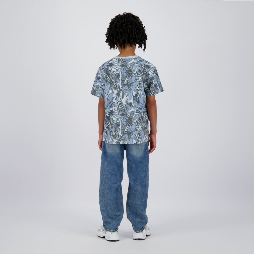 Hucan Tee Aop Licht Blauw Hucan Tee Aop Licht Blauw