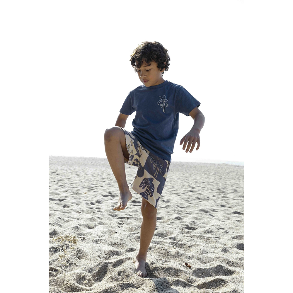 Zoe Tee Boys Palm Blauw Zoe Tee Boys Palm Blauw