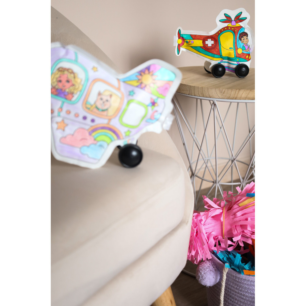 Opblaasbare Kleurplaat Vliegtuig en Heli Multi Opblaasbare Kleurplaat Vliegtuig en Heli Multi