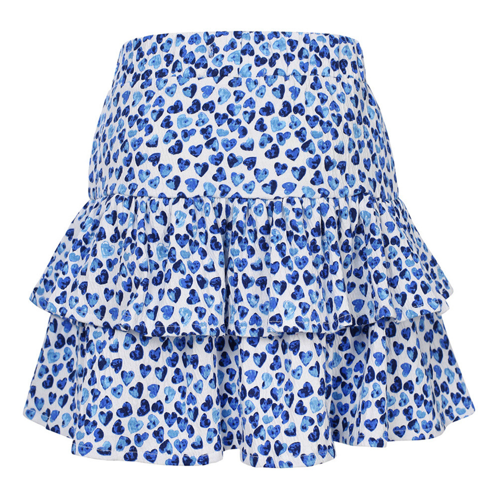 Little Skirt Hearts Print Blauw Little Skirt Hearts Print Blauw