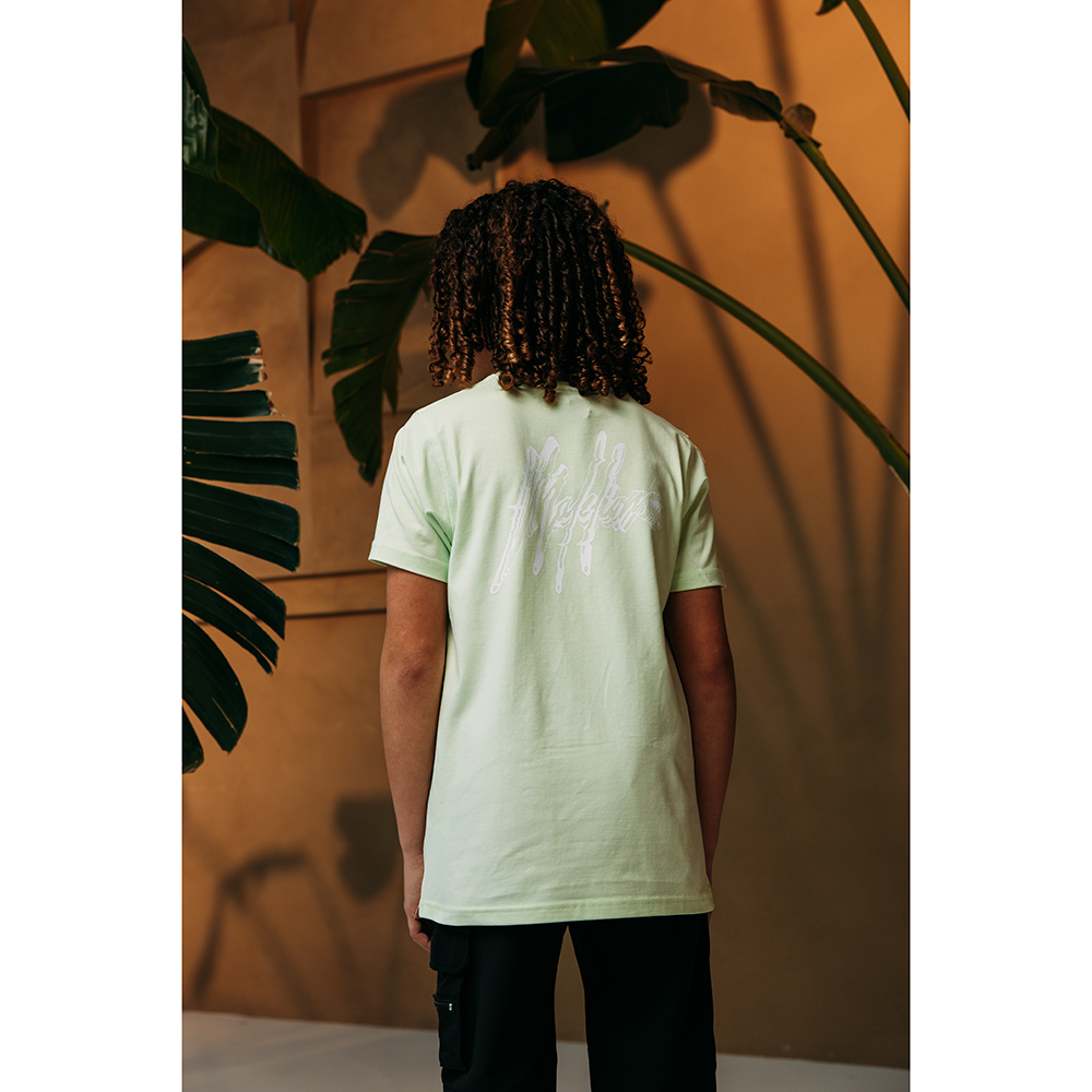 Malelions Junior 3D Wave T-Shirt Groen Malelions Junior 3D Wave T-Shirt Groen