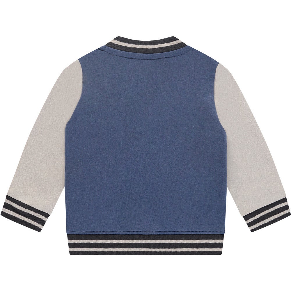 baby boys sweat cardigan baseball monkey Blauw baby boys sweat cardigan baseball monkey Blauw