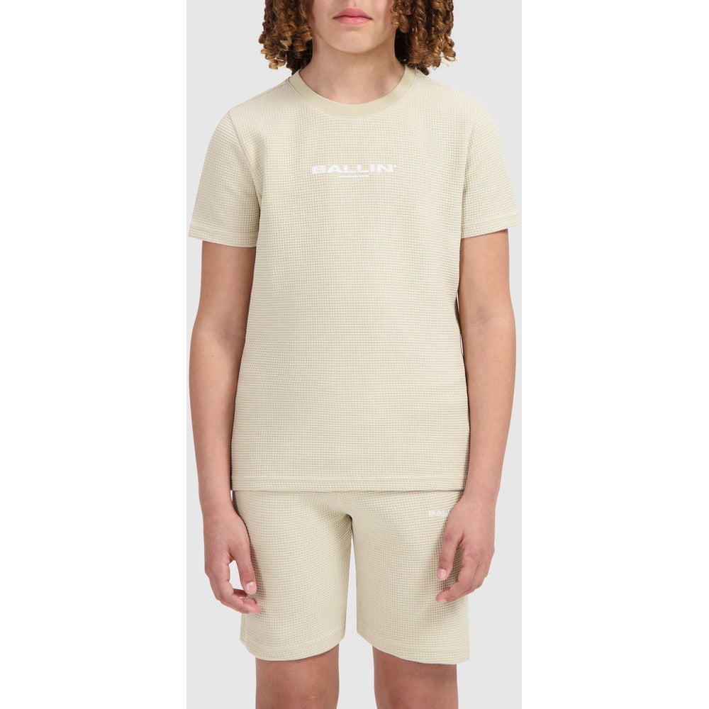 Regular fit Crewneck SS T-shirts Pique Zand Regular fit Crewneck SS T-shirts Pique Zand