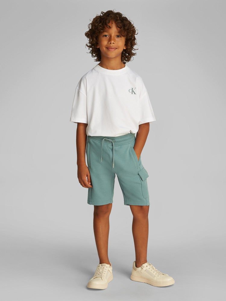 PEACHED TERRY CARGO SHORT Groen PEACHED TERRY CARGO SHORT Groen