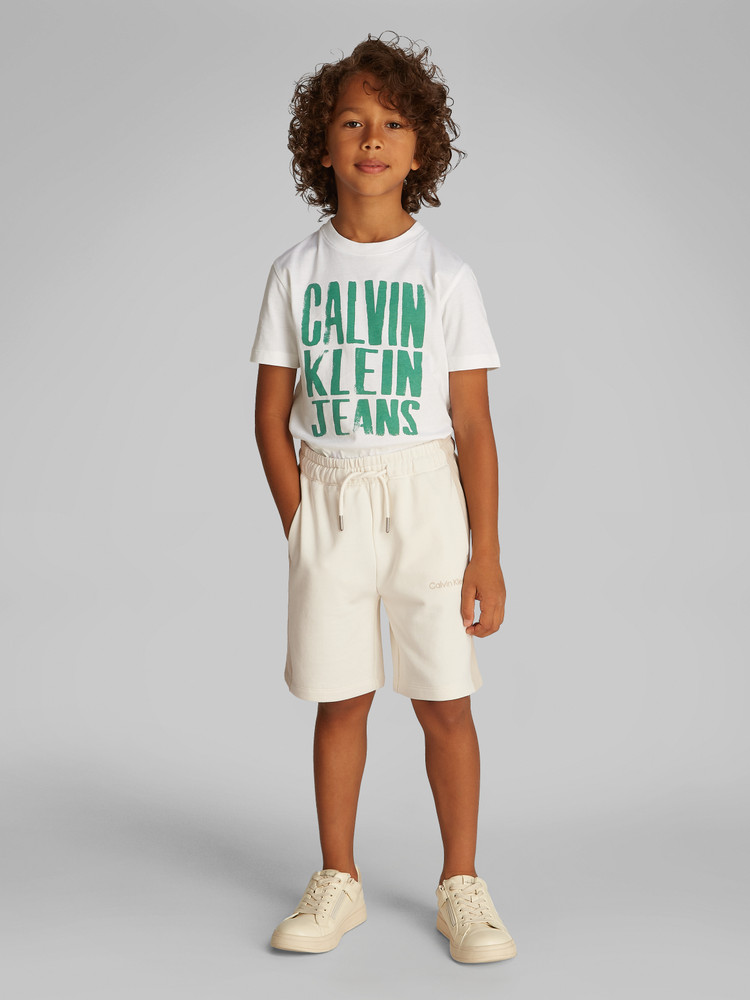 COLOR BLOCK RELAXED SHORTS Beige COLOR BLOCK RELAXED SHORTS Beige