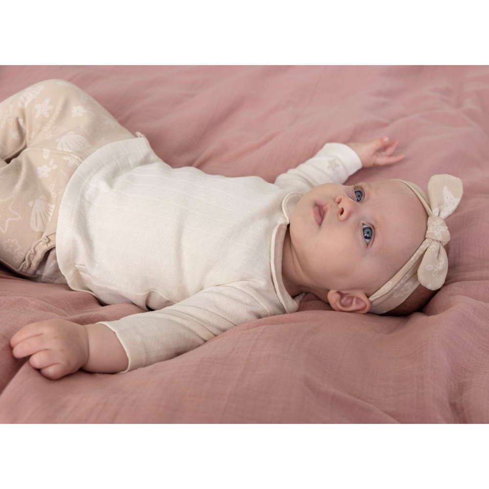 Longsleeve pointelle rib - Starfish Wishes Off White Longsleeve pointelle rib - Starfish Wishes Off White