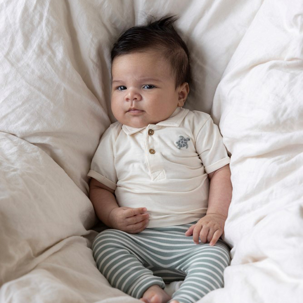 Broek streep - Turtelly Cool Groen Broek streep - Turtelly Cool Groen