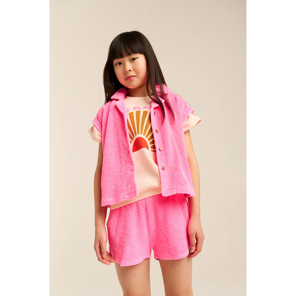 Camille Short Terry Neon Roze Camille Short Terry Neon Roze