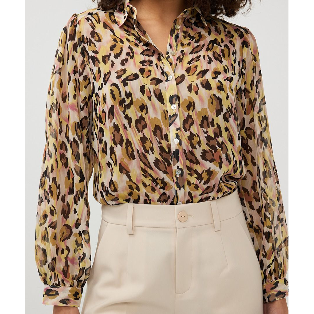 Blouse basic Leopard Dream Bruin 1 Blouse basic Leopard Dream Bruin 1