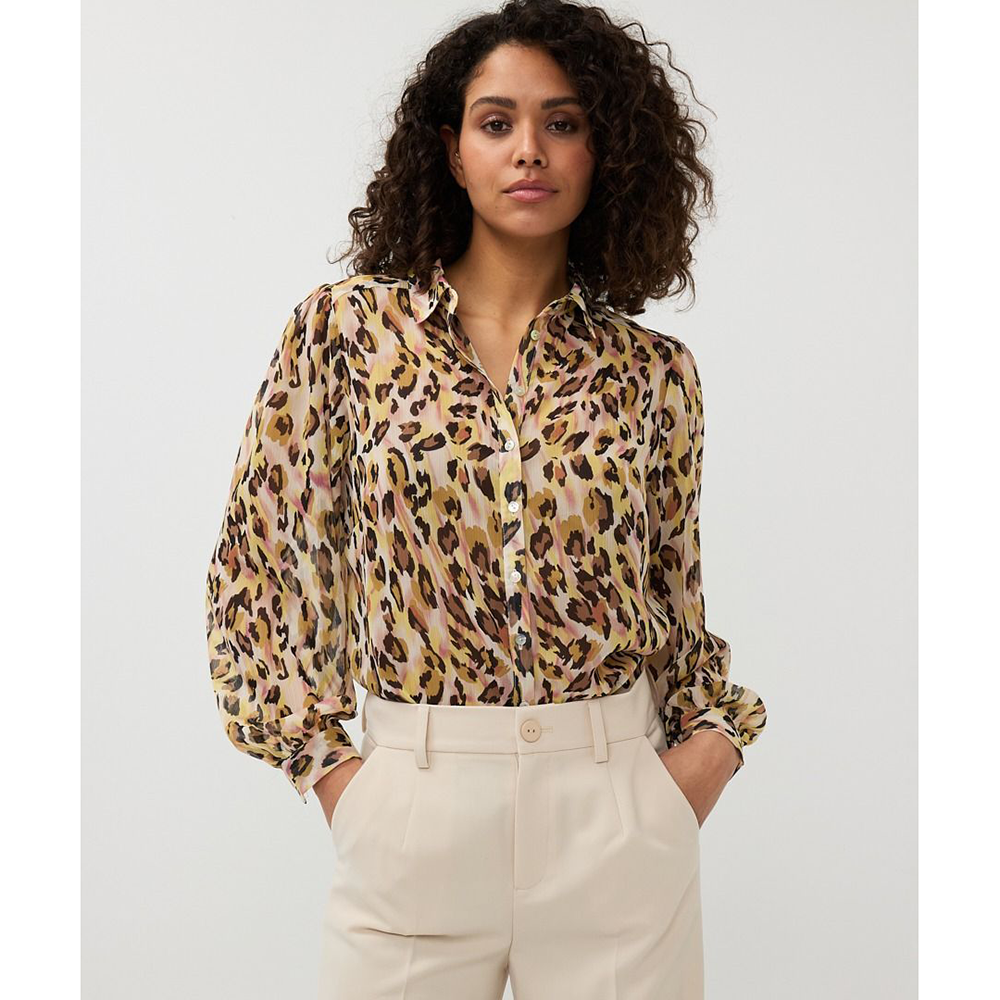 Blouse basic Leopard Dream Bruin 1 Blouse basic Leopard Dream Bruin 1