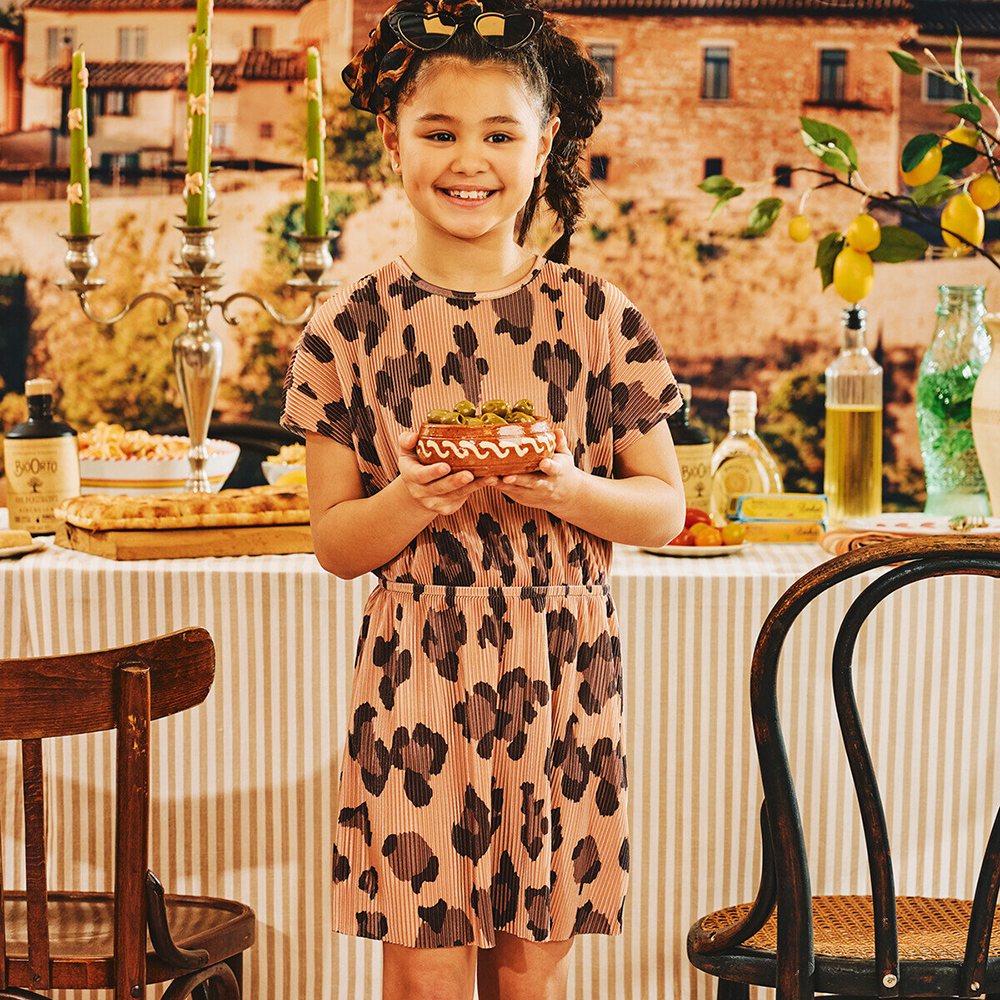 Siany Dress Plisse Leopard Multi Siany Dress Plisse Leopard Multi