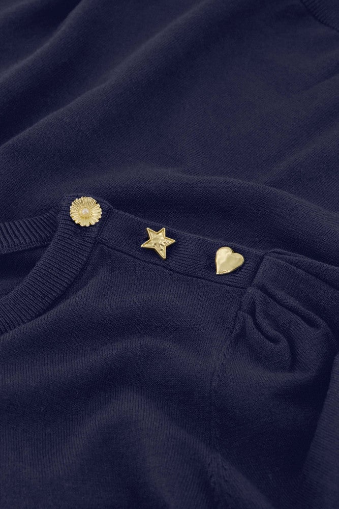 NOOS Molly Short Sleeve Pullover Blauw NOOS Molly Short Sleeve Pullover Blauw