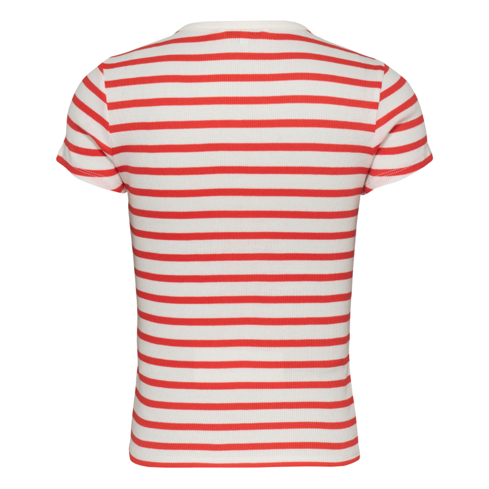 TJW Slim Button Rib -Neck SS Ecru TJW Slim Button Rib -Neck SS Ecru